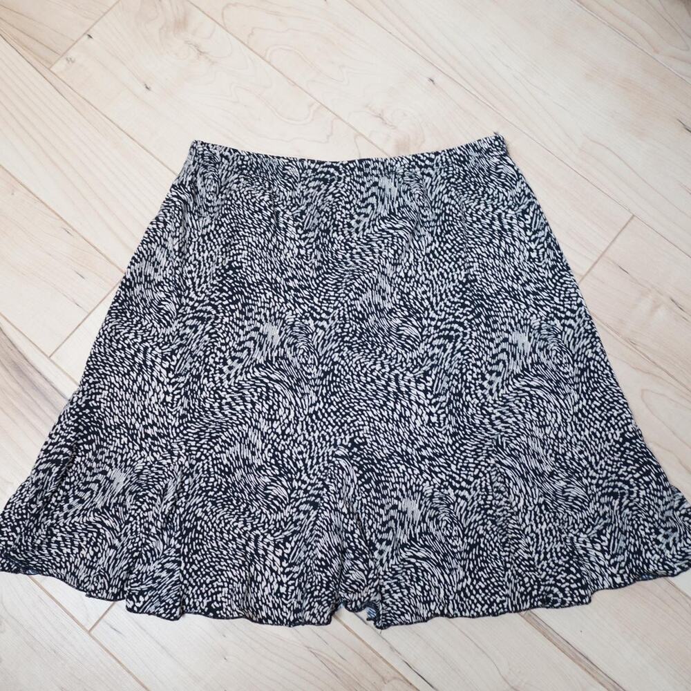 Briggs New York Petite Flare Skirt Black Cream PM